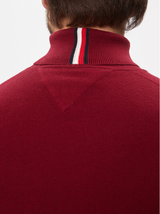 Tommy Hilfiger Tommy Hilfiger Rolák Pima MW0MW28048 Červená Regular Fit