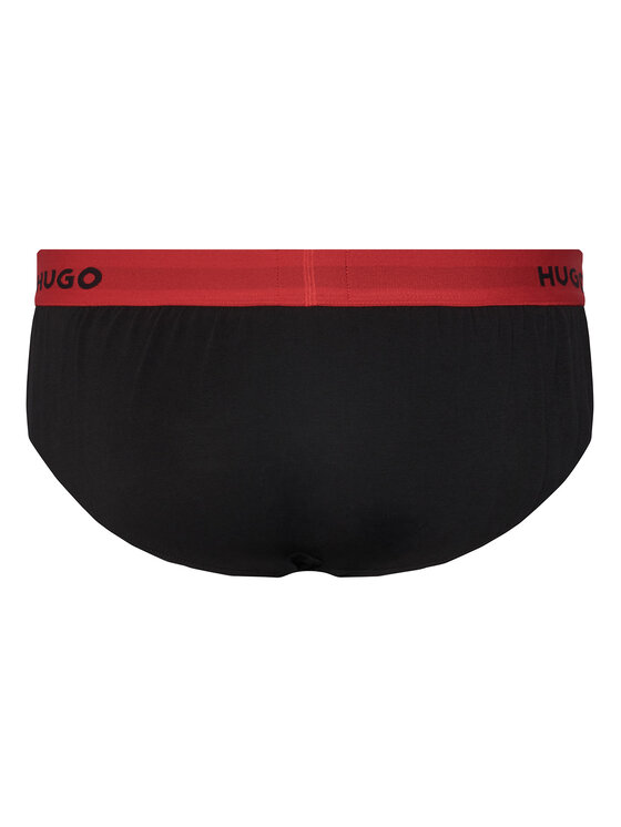 HUGO HUGO Souprava slipů Hipbrief Triple 50532570 Černá
