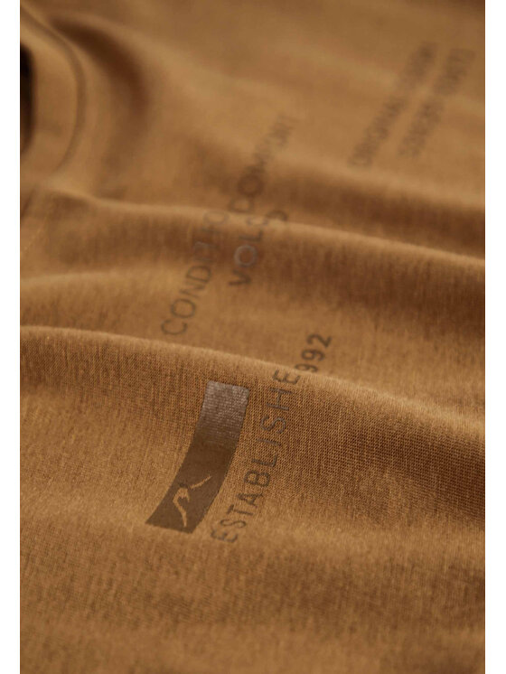Volcano Volcano Longsleeve M17202-W24 Beżowy Regular Fit