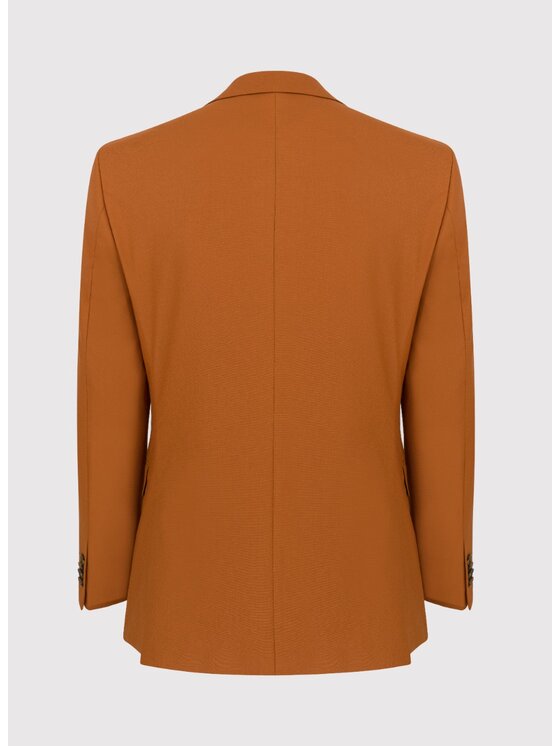 Pako Lorente Pako Lorente Garnitur P22SF-4G-021 Pomarańczowy Slim Fit