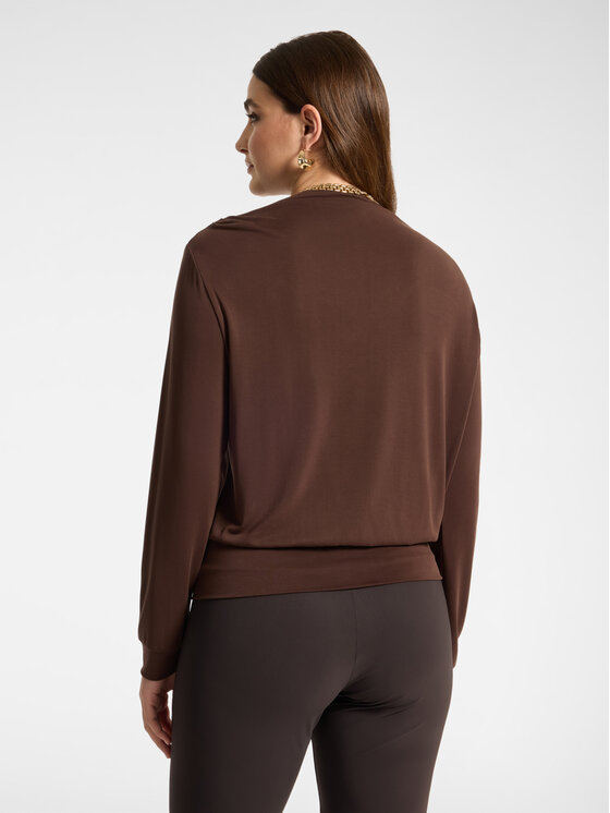 Elena Mirò Elena Mirò Bluzka G037Z000686N0H2 Brązowy Boxy Fit