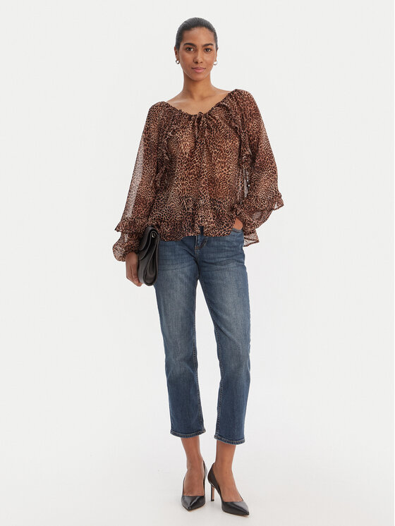 Morgan Morgan Bluzka 261-OWAY.F Brązowy Relaxed Fit