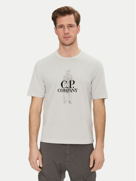 T-Shirt C.P. Company, Größe L Blau 18CMTS288A006057O