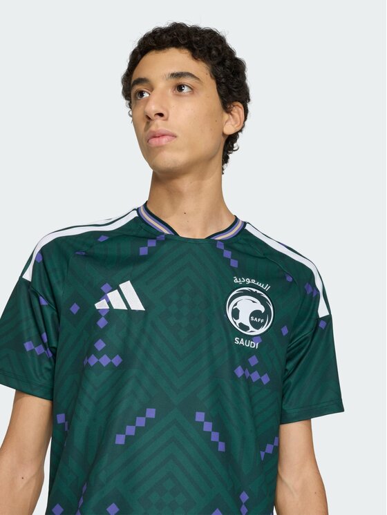 adidas adidas Koszulka techniczna Saudi Arabia Zielony Slim Fit