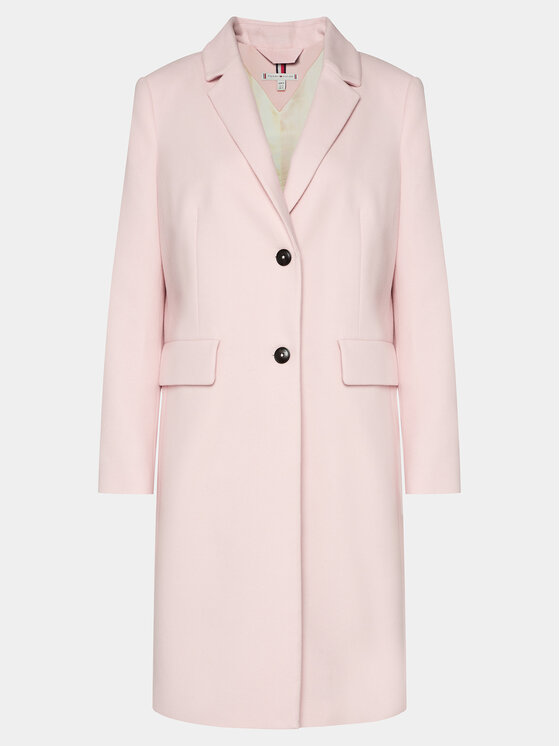 Tommy Hilfiger Tommy Hilfiger Cappotto di lana Classic WW0WW41662 Rosa Regular Fit