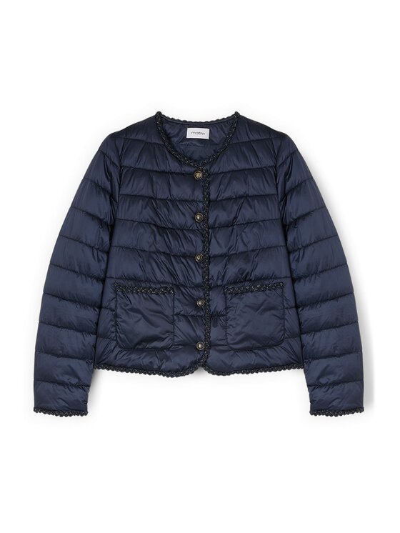 Motivi Motivi Giubbotto piumino F008Q000738N034 Blu Regular Fit