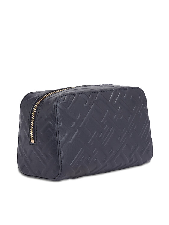 Tommy Hilfiger Tommy Hilfiger Kosmetiktasche Iconic Tommy Washbag Mono AW0AW15269 Dunkelblau