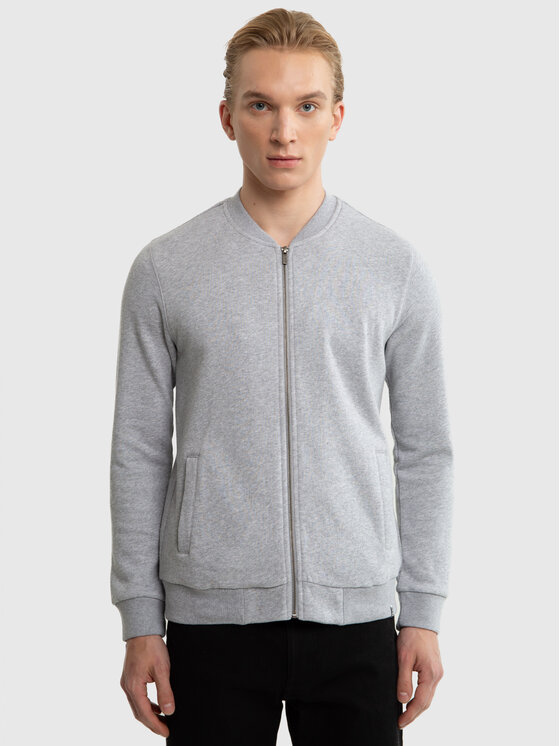 BIG STAR BIG STAR Bluza RAIDEN Szary Basic Fit
