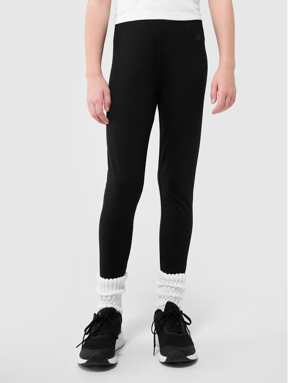 4F 4F Legginsy BASIC+ Czarny