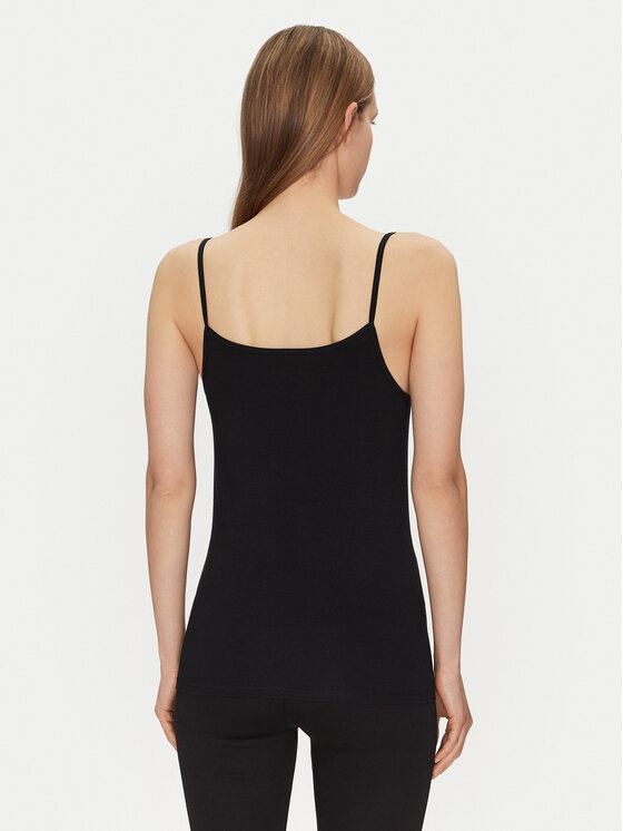Triumph Triumph Top Feel Of Cotton 10224994 Črna Slim Fit