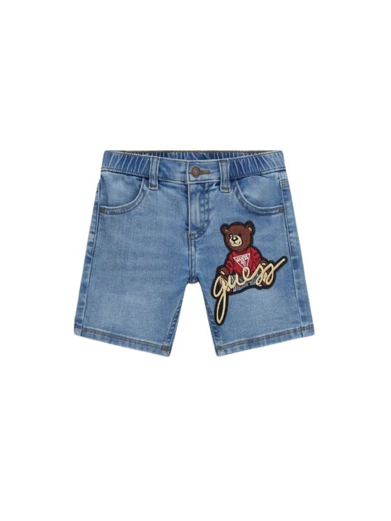 Guess Kids Guess Kids Pantaloncini di jeans stretch denim shorts Blu scuro Regular Fit