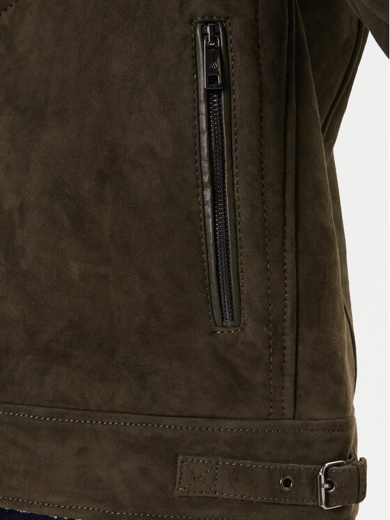Milestone Milestone Lederjacke Camino 531624 21315 Grün Regular Fit