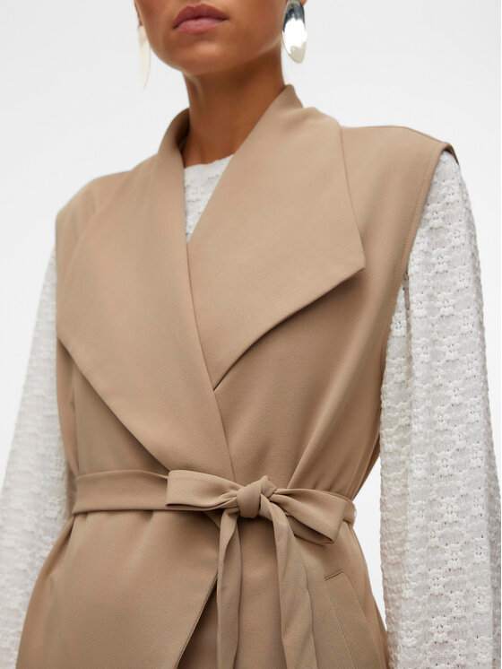 Vero Moda Vero Moda Γιλέκο Allison 10300864 Μπεζ Regular Fit