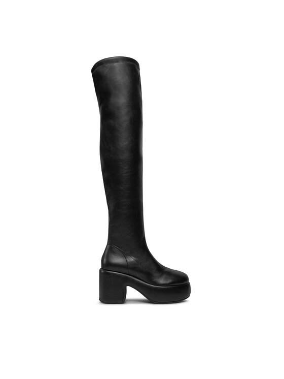 bronx cuissardes high knee boots 14295-a noir