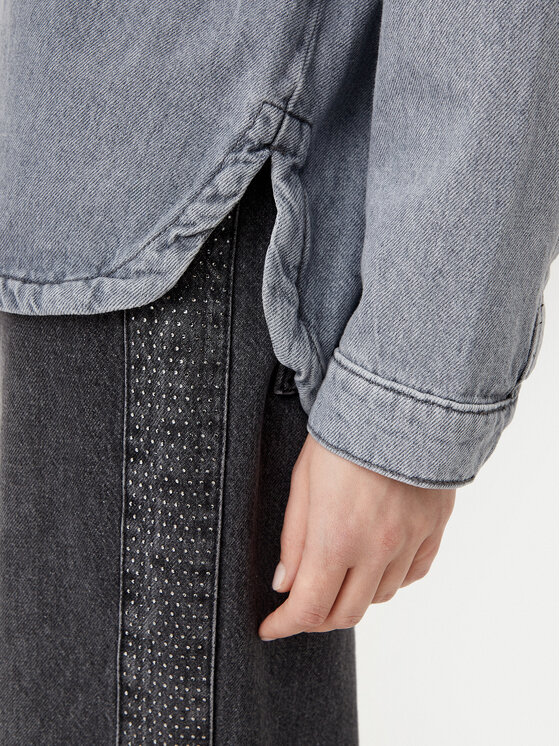 ONLY ONLY Τζιν μπουφάν Emmie 15336153 Γκρι Regular Fit