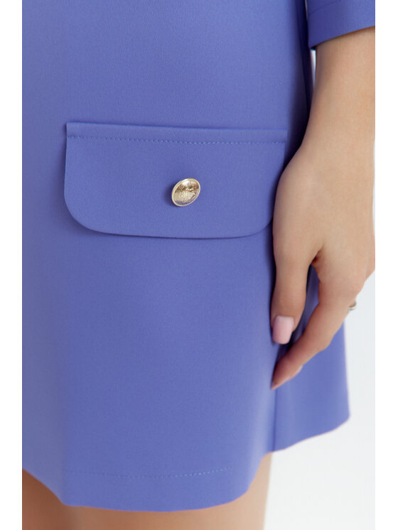 Makover Makover Sukienka wieczorowa K148 Fioletowy Ladies Fit