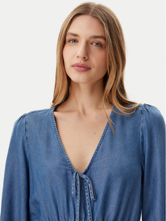 Tommy Jeans Tommy Jeans Rochie de zi DW0DW20612 Albastru Relaxed Fit
