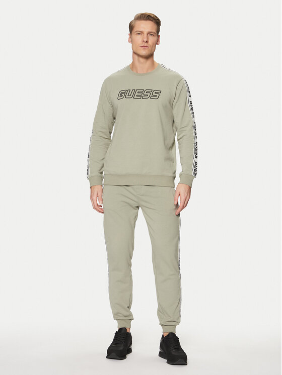 Guess Guess Bluza Z4GQ24 K6ZS1 Zielony Regular Fit