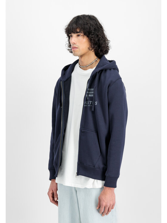 Alpha Industries Alpha Industries Mikina 178325 Tmavomodrá Regular Fit