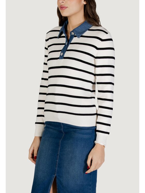 Morgan De Toi Morgan De Toi Maglione 261-MATHIS Beige Casual Fit