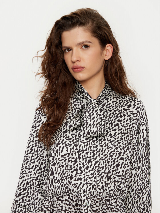 KARL LAGERFELD KARL LAGERFELD Сукня-сорочка A1W13020 Білий Regular Fit
