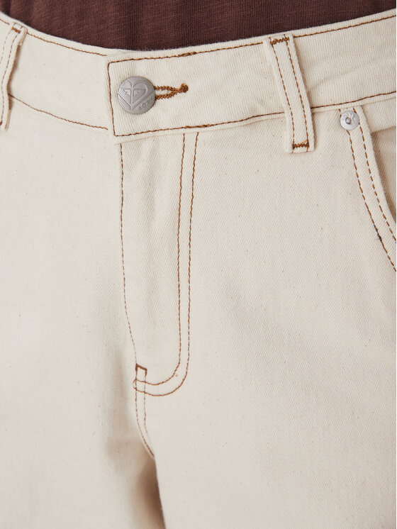 Roxy Roxy Jeans Cloudbreak Mid Sandbar ERJDP03324 Écru Barrel Fit