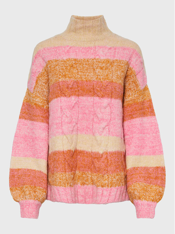 YAS YAS Поло Marlia 26028100 Розов Relaxed Fit