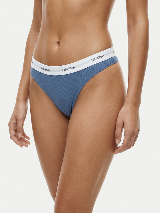 Calvin Klein Underwear Calvin Klein Underwear Stringové nohavičky LV00QD5357 Modrá