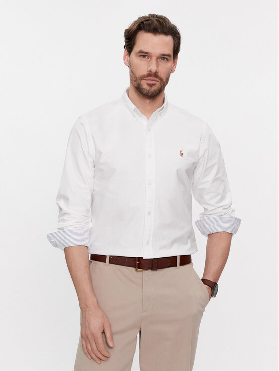 Polo Ralph Lauren Košeľa 710767441007 Biela Slim Fit