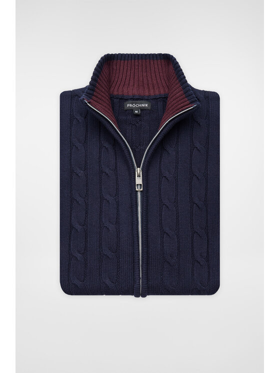 Próchnik Próchnik Kardigan PM9 SW073224000035 Granatowy Regular Fit