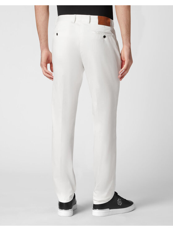 PHILIPP PLEIN PHILIPP PLEIN Chinosy 385 Biały Chino Fit