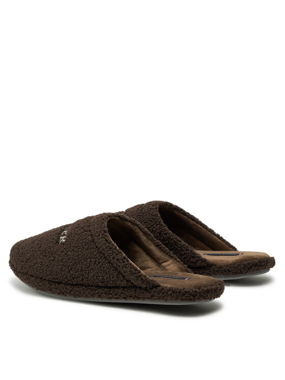 Tommy Hilfiger Tommy Hilfiger Copati Warm Curly House Shoe FM0FM05226 Rjava