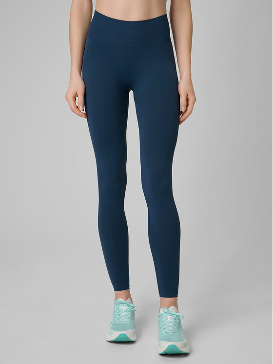 4F 4F Legginsy BASIC+ Turkusowy Slim Fit