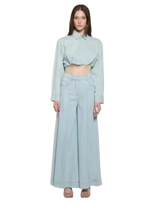 Simona Corsellini Simona Corsellini Jeansy pat0501-v0739 Błękitny Regular Fit