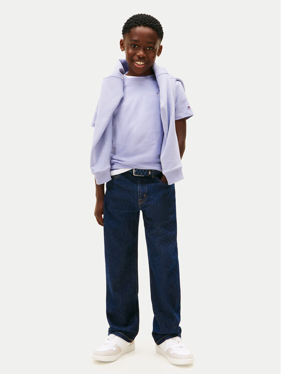Tommy Hilfiger Tommy Hilfiger Tričko Mini Corp KS0KS00661 M Modrá Regular Fit