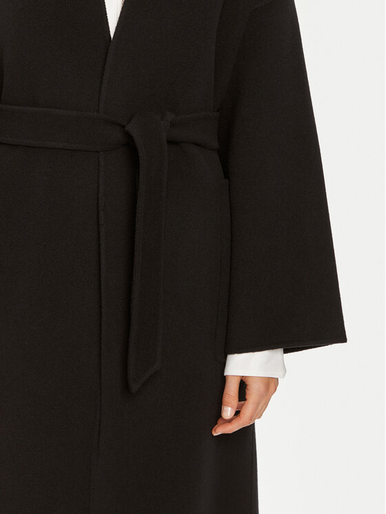 Weekend Max Mara Weekend Max Mara Cappotto di lana 2425016011 Nero Regular Fit