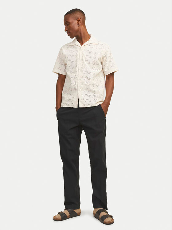 Jack&Jones Jack&Jones Riidest püksid Summer 12248606 Must Relaxed Fit