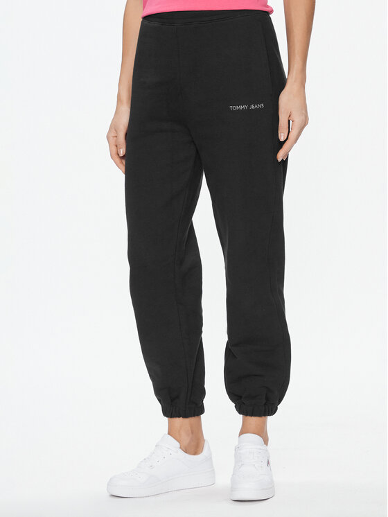 Tommy Jeans Tommy Jeans Melegítő alsó Classics DW0DW17309 Fekete Relaxed Fit