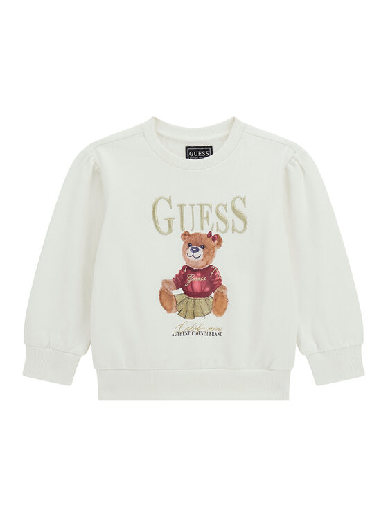 Guess Kids Bluza K5BQ00 KAX74 Écru Regular Fit