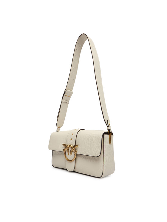 PINKO PINKO Handtasche Love One Classic Slouchy Fl PLTT 104524 A2OX Weiß