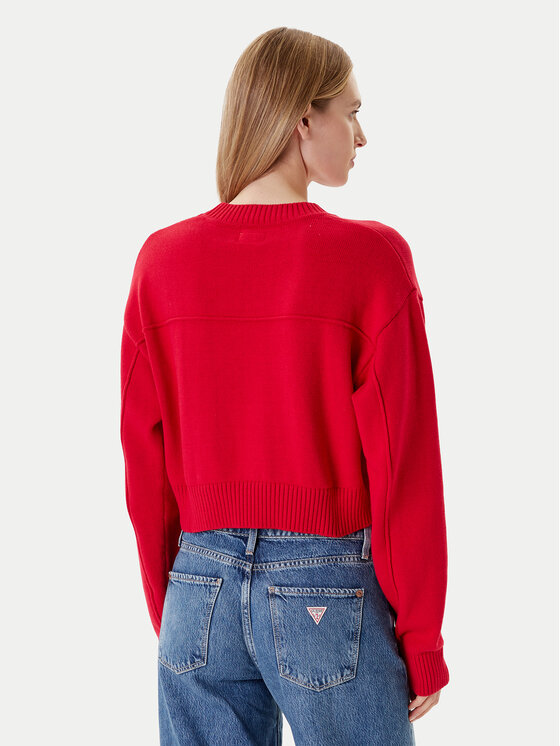 Guess Jeans Guess Jeans Пуловер W5YR33 Z3HM1 Червен Regular Fit