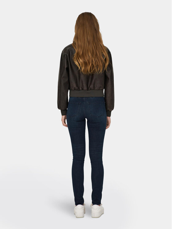 ONLY ONLY Μπουφάν από απομίμηση δέρματος Jane 15314240 Καφέ Loose Fit