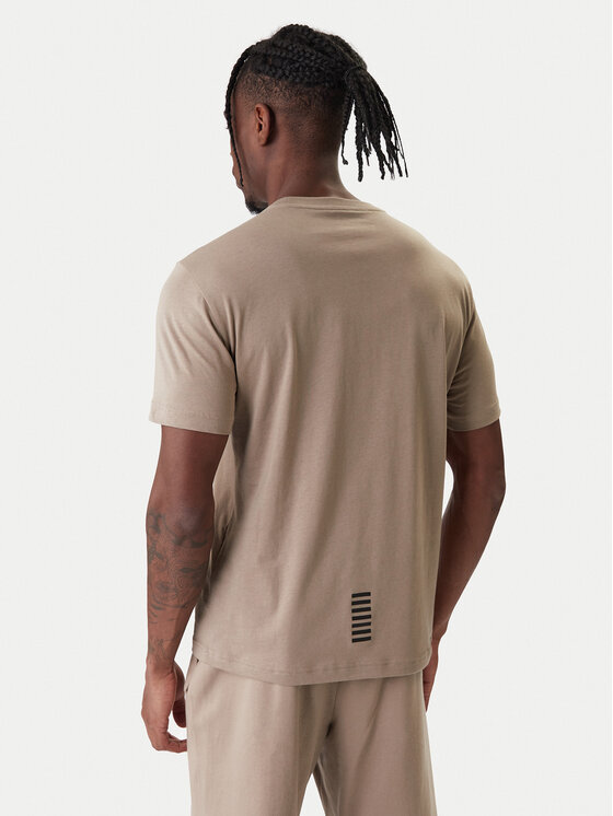 EA7 Emporio Armani EA7 Emporio Armani T-Shirt 8NPT25 PJVPZ U6167 Beżowy Regular Fit