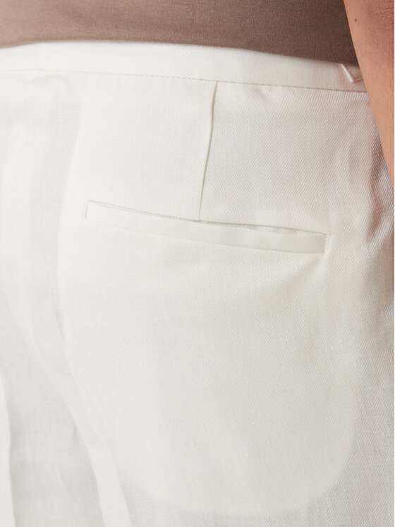BOSS BOSS Šortky z materiálu H-Perin 50561858 Bílá Tapered Fit