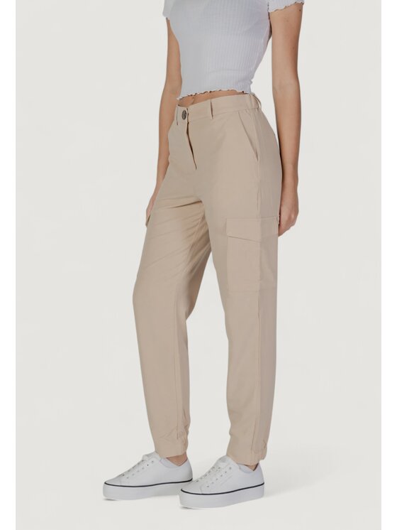 b.young b.young Pantaloni da donna BYDANTA CARGO PANTS Beige Cargo Fit