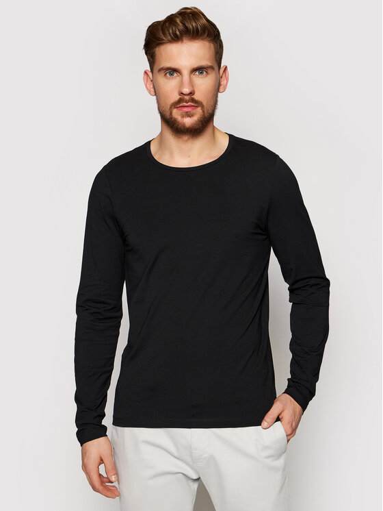 Longsleeve Kyran 6943 3815 Nero Regular Fit