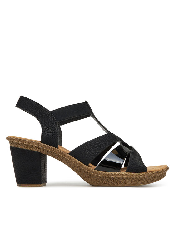Rieker Rieker Sandalen 665K3-00 Schwarz