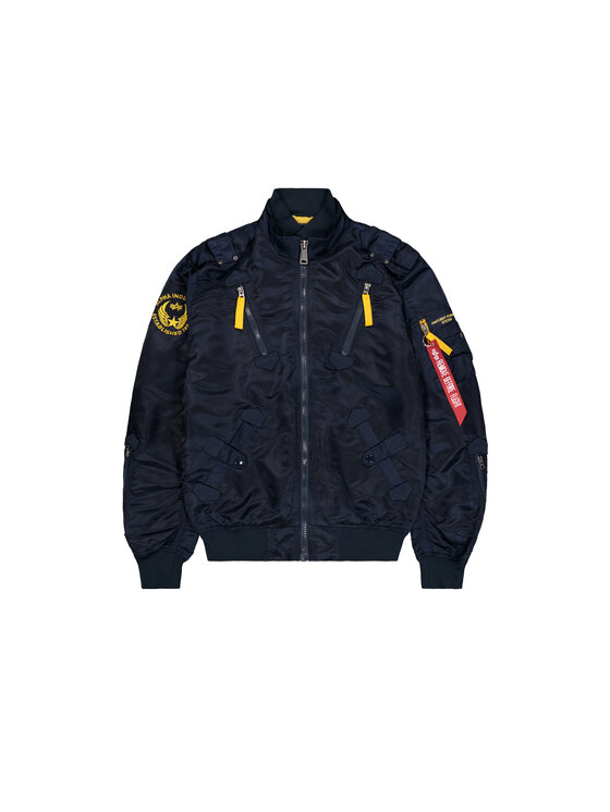 Alpha Industries Alpha Industries Kurtka bomber Falcon II Bomber Jacket Błękitny Regular Fit