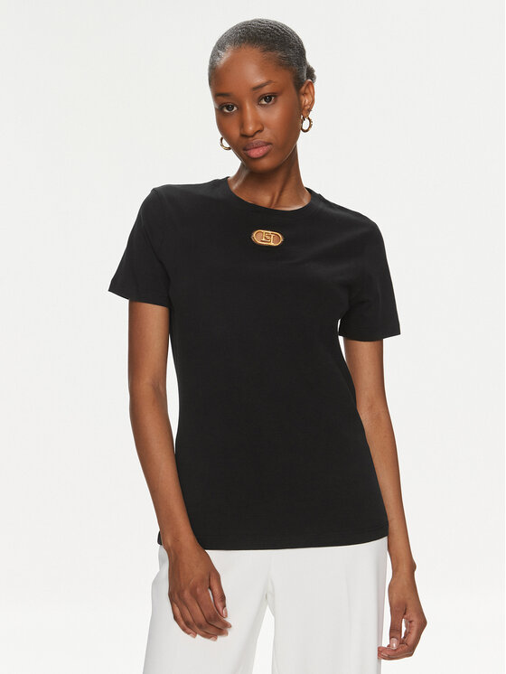 Elisabetta Franchi Elisabetta Franchi Póló MA-52N-41E2-V180 Fekete Regular Fit