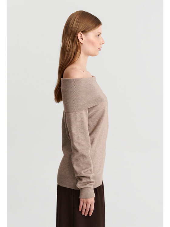 TATUUM TATUUM Sweter SELENA Beżowy Classic Fit